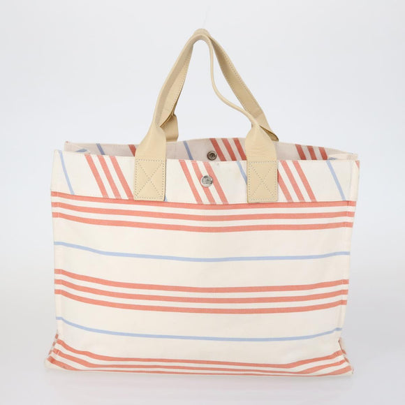 BURBERRY Nova Check Blue Label Tote Bag Canvas 3 Set Beige Auth ti3475