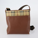 BURBERRY Blue Label Wallet Bag Canvas Leather PVC 7 Set Beige Black Auth ti3476-17