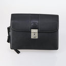 BURBERRY Blue Label Wallet Bag Canvas Leather PVC 7 Set Beige Black Auth ti3476-22