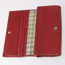 BURBERRY Blue Label Wallet Bag Canvas Leather PVC 7 Set Beige Black Auth ti3476-37