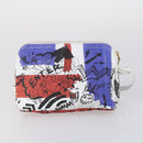 BURBERRY Blue Label Wallet Bag Canvas Leather PVC 7 Set Beige Black Auth ti3476-8