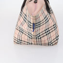 BURBERRY Nova Check Blue Label Bag Nylon 3 Set Beige Blue Bink Auth ti3477-11