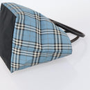 BURBERRY Nova Check Blue Label Bag Nylon 3 Set Beige Blue Bink Auth ti3477-18