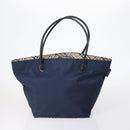 BURBERRY Nova Check Blue Label Bag Nylon 3 Set Beige Blue Bink Auth ti3477-2