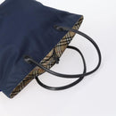 BURBERRY Nova Check Blue Label Bag Nylon 3 Set Beige Blue Bink Auth ti3477-5