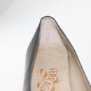 Salvatore Ferragamo Pumps Leather Black Gold Auth ti3478-16