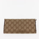 GUCCI GG Canvas Wallet 2Set Beige Auth ti3479-12