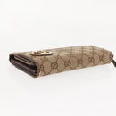 GUCCI GG Canvas Wallet 2Set Beige Auth ti3479-14