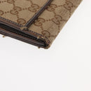 GUCCI GG Canvas Wallet 2Set Beige Auth ti3479-16