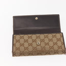 GUCCI GG Canvas Wallet 2Set Beige Auth ti3479-17