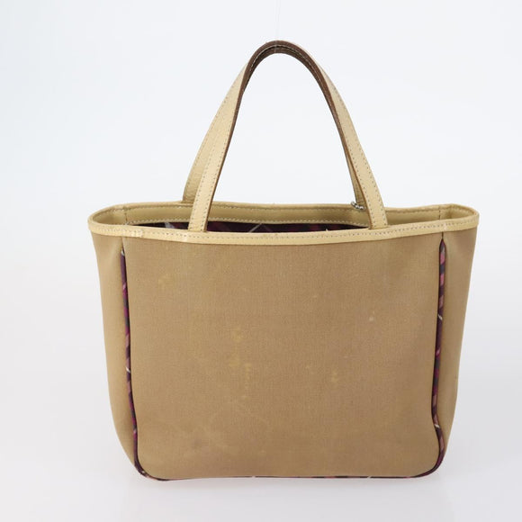 BURBERRY Nova Check Black Blue Label Bag Nylon Canvas 3 Set Brown Auth ti3481