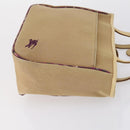 BURBERRY Nova Check Black Blue Label Bag Nylon Canvas 3 Set Brown Auth ti3481-4