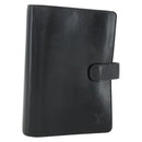 LOUIS VUITTON Epi Agenda MM Day Planner Cover Black R20042 LV Auth ti3482-1