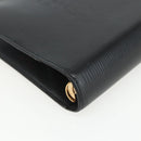 LOUIS VUITTON Epi Agenda MM Day Planner Cover Black R20042 LV Auth ti3482-16
