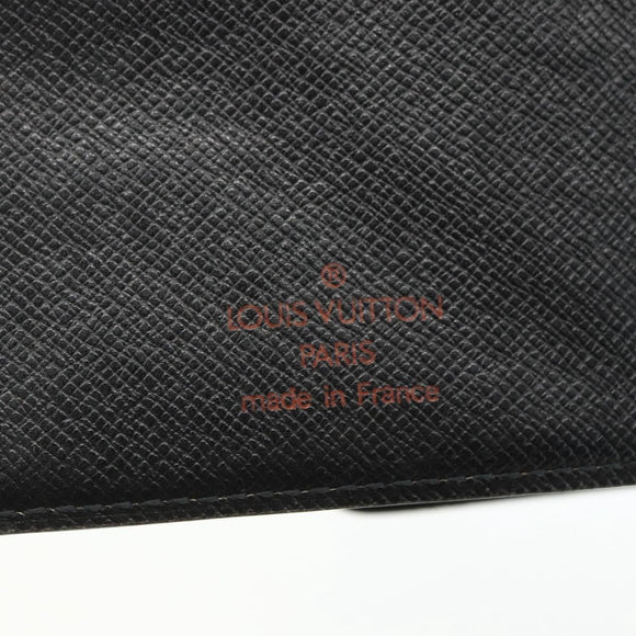 LOUIS VUITTON Epi Agenda MM Day Planner Cover Black R20042 LV Auth ti3482