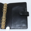 LOUIS VUITTON Epi Agenda MM Day Planner Cover Black R20042 LV Auth ti3482-20