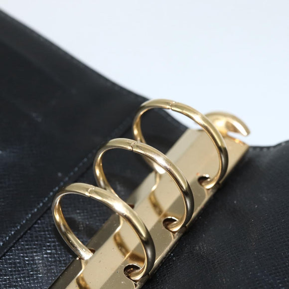 LOUIS VUITTON Epi Agenda MM Day Planner Cover Black R20042 LV Auth ti3482