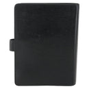 LOUIS VUITTON Epi Agenda MM Day Planner Cover Black R20042 LV Auth ti3482-2