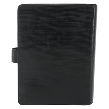 LOUIS VUITTON Epi Agenda MM Day Planner Cover Black R20042 LV Auth ti3482 - 0