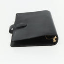 LOUIS VUITTON Epi Agenda MM Day Planner Cover Black R20042 LV Auth ti3482-5