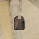 GUCCI Mesh Tote Bag Leather Vinyl Beige Silver 002 1705 0405 Auth ti3484-10