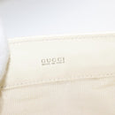 GUCCI Mesh Tote Bag Leather Vinyl Beige Silver 002 1705 0405 Auth ti3484-17