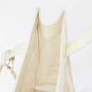 GUCCI Mesh Tote Bag Leather Vinyl Beige Silver 002 1705 0405 Auth ti3484-19