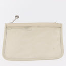 GUCCI Mesh Tote Bag Leather Vinyl Beige Silver 002 1705 0405 Auth ti3484-20