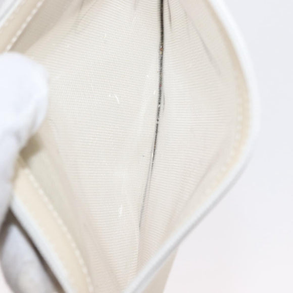 GUCCI Mesh Tote Bag Leather Vinyl Beige Silver 002 1705 0405 Auth ti3484