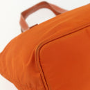 PRADA Hand Bag Nylon Orange Silver Auth ti3486-14