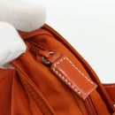 PRADA Hand Bag Nylon Orange Silver Auth ti3486-10