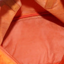 PRADA Hand Bag Nylon Orange Silver Auth ti3486-11