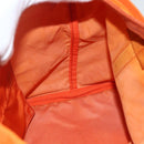 PRADA Hand Bag Nylon Orange Silver Auth ti3486-21