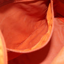 PRADA Hand Bag Nylon Orange Silver Auth ti3486-22