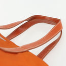 PRADA Hand Bag Nylon Orange Silver Auth ti3486-8