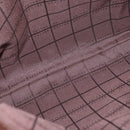 CELINE C Macadam Canvas Shoulder Bag Suede Brown Gold Auth ti3487-11