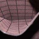 CELINE C Macadam Canvas Shoulder Bag Suede Brown Gold Auth ti3487-20