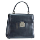 GUCCI Hand Bag Leather Blue Silver 000 1364 1306 Auth ti3490-1