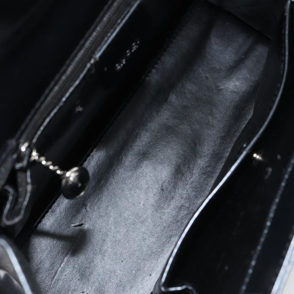 GUCCI Hand Bag Leather Blue Silver 000 1364 1306 Auth ti3490