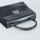 GUCCI Hand Bag Leather Blue Silver 000 1364 1306 Auth ti3490-6