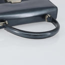 GUCCI Hand Bag Leather Blue Silver 000 1364 1306 Auth ti3490-7