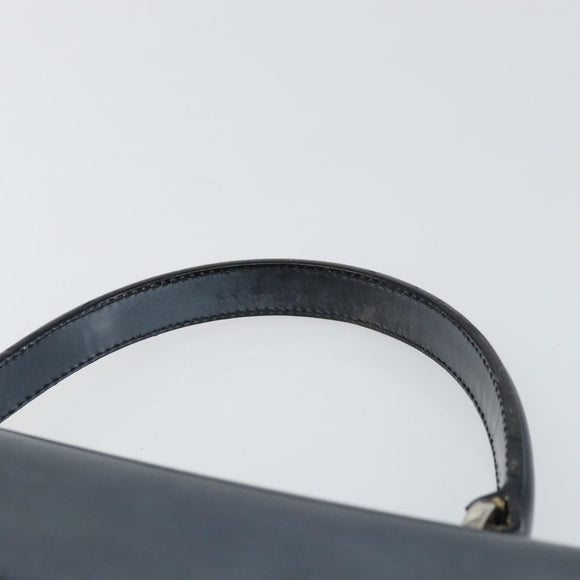 GUCCI Hand Bag Leather Blue Silver 000 1364 1306 Auth ti3490