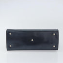 GUCCI Hand Bag Leather Blue Silver 000 1364 1306 Auth ti3490-9