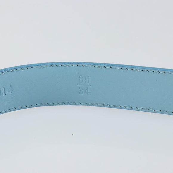 LOUIS VUITTON Monogram Vernis Ceinture Classic Belt Baby Blue LV Auth ti3493