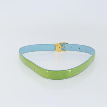 LOUIS VUITTON Monogram Vernis Ceinture Classic Belt Baby Blue LV Auth ti3493 - 0
