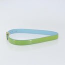 LOUIS VUITTON Monogram Vernis Ceinture Classic Belt Baby Blue LV Auth ti3493-3
