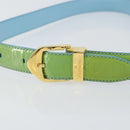 LOUIS VUITTON Monogram Vernis Ceinture Classic Belt Baby Blue LV Auth ti3493-5