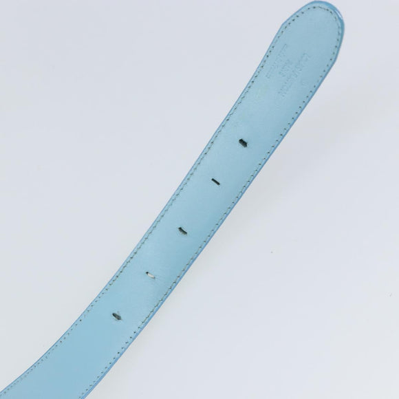 LOUIS VUITTON Monogram Vernis Ceinture Classic Belt Baby Blue LV Auth ti3493