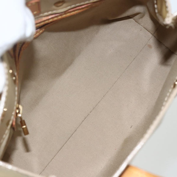 LOUIS VUITTON Monogram Vernis Reade PM Hand Bag Noisette M91334 LV Auth ti3494