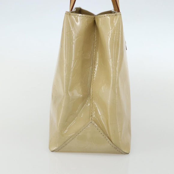 LOUIS VUITTON Monogram Vernis Reade PM Hand Bag Noisette M91334 LV Auth ti3494